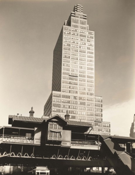 McGraw Hill Building, From 42nd Street and Ninth Avenue looking east, New York City, New York, USA,