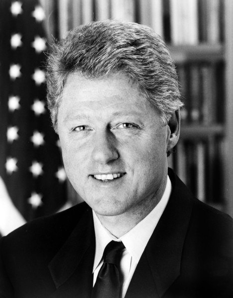 Bill Clinton, 42nd U.S. President, 1993-2001, head and shoulders portrait, official White House