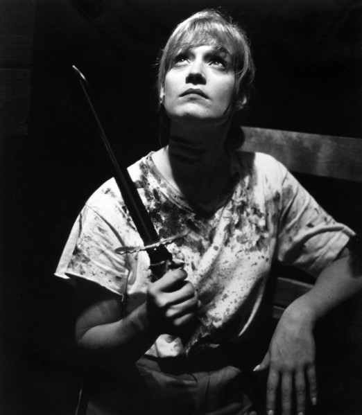 Kari Keegan, on-set of the film, "Jason Goes To Hell: The Final Friday", New Line Cinema, 1993