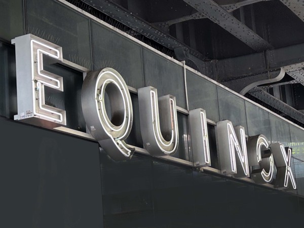Equinox fitness Center, company sign, building exterior, New York City, New York, USA
