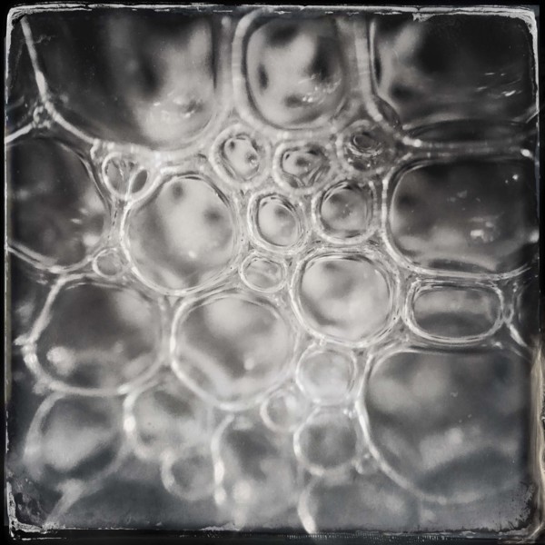 Closeup detail of soap bubbles
