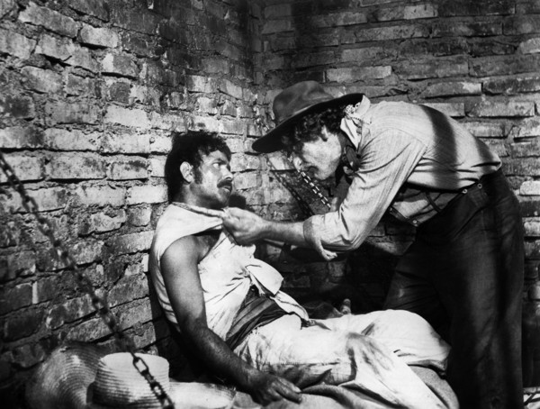 Michele Cimarosa (left), Steffen Zacharias (right), on-set of the Italian spaghetti western film,