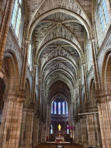 Eglise Notre-Dame, interior view, Bergerac, France
