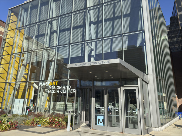 Massachusetts College of Art and Design (MassArt), Design and Media Center building exterior, 621