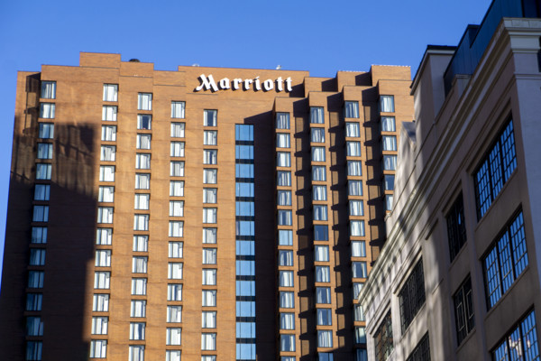 Marriott Hotel, building exterior, Cambridge, Massachusetts, USA