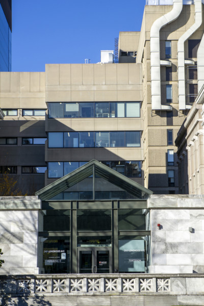 Harvard Medical School, Blavatnik Institute, Building C, building entrance, Boston, Massachusetts,