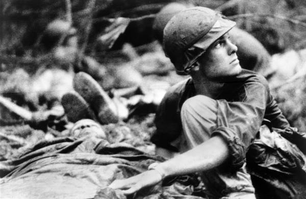 Operation "Billings" Medic from 1st Battalion, 16th Infantry, 1st Infantry Division, searching sky
