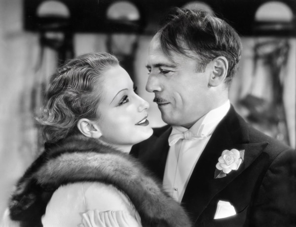 Sari Maritza, Roland Young, on-set of the film, "A Lady's Profession", Paramount Pictures, 1933