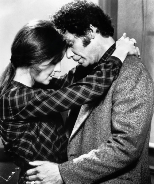 Diane Keaton, Alan Feinstein, on-set of the film, "Looking For Mr. Goodbar", Paramount Pictures,