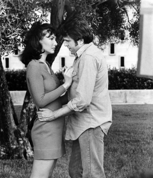 Mary Steenburgen, Paul Le Mat, on-set of the film, "Melvin and Howard", Universal Pictures, 1980