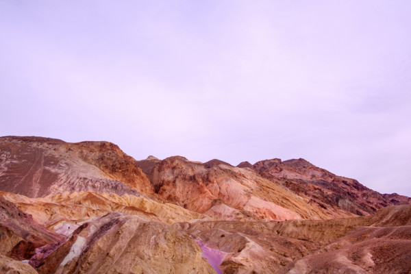 Mountain landscape at dusk, Death Valley National Park, California, USA