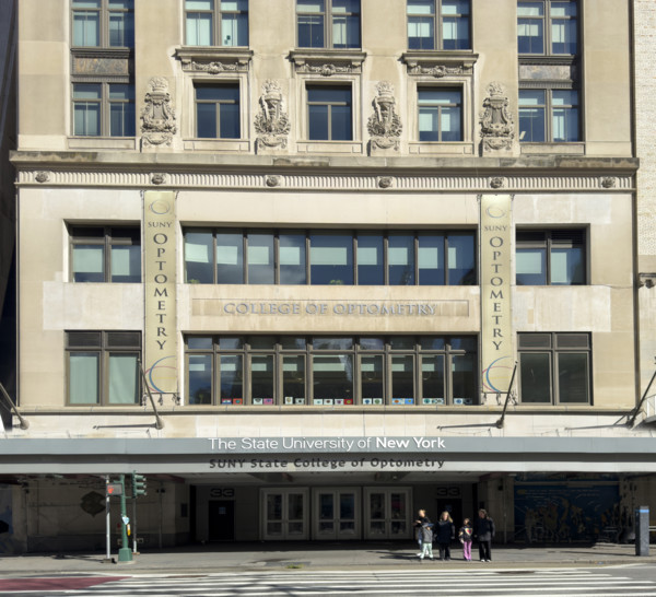 The State University of New York, SUNY State College of Optometry, building exterior, New York