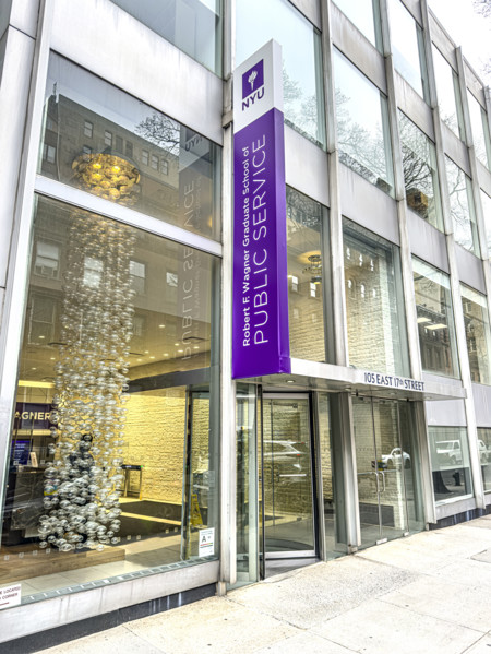Robert F. Wagner Graduate School of Public Service, New York University, building exterior, 105