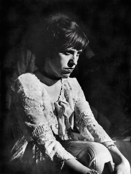 Lotte Lenya, on-set of the German musical film, "The Threepenny Opera", German title: "Die 3