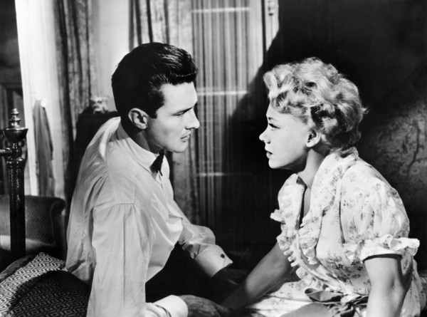 Terence Morgan, Glynis Johns, on-set of the anthology film, "Encore",  segment: "Gigolo and