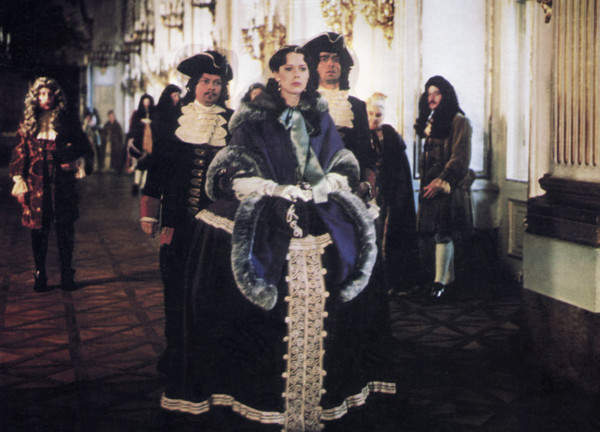 Sylvia Kristel, on-set of the film, "The Fifth Musketeer", Columbia Pictures, 1979