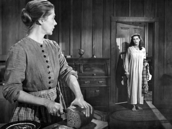 Ruth Nelson, Dorinda Clifton, on-set of the film, "The Girl of the Limberlost", Columbia Pictures,