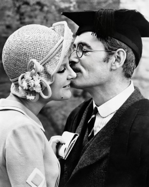 Petula Clark, Peter O'Toole, on-set of the film, "Goodbye, Mr. Chips", MGM, 1969