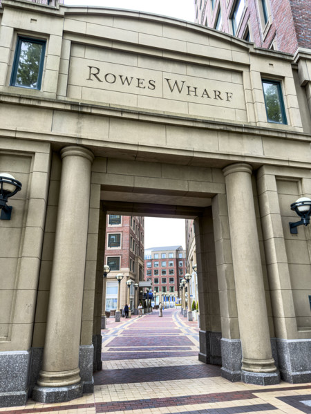 Rowes Wharf entrance, Boston Harbor, Boston