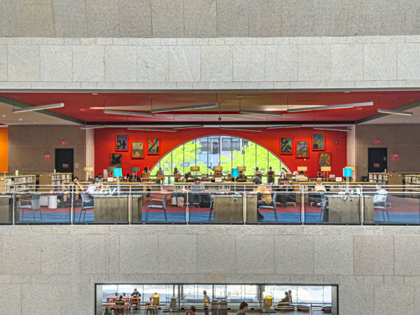 Boston Public Library, interior view, Boston