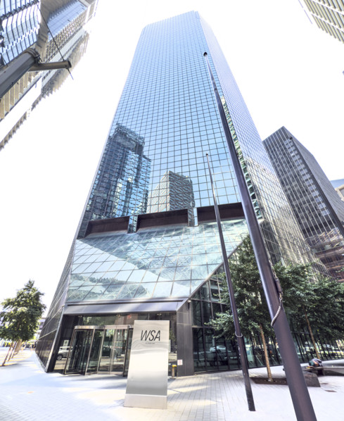 Continental Center, WSA Building, building exterior, low angle view, 180 Maiden Lane, Financial