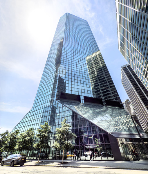 Continental Center, WSA Building, building exterior, low angle view, 180 Maiden Lane, Financial