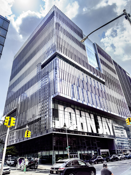 John Jay College of Criminal Justice, New Building, building exterior and street scene, 860 11th
