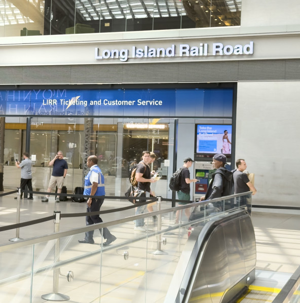 Long Island Rail Road ticketing and customer service, Moynihan Train Hall, Pennsylvania Station,