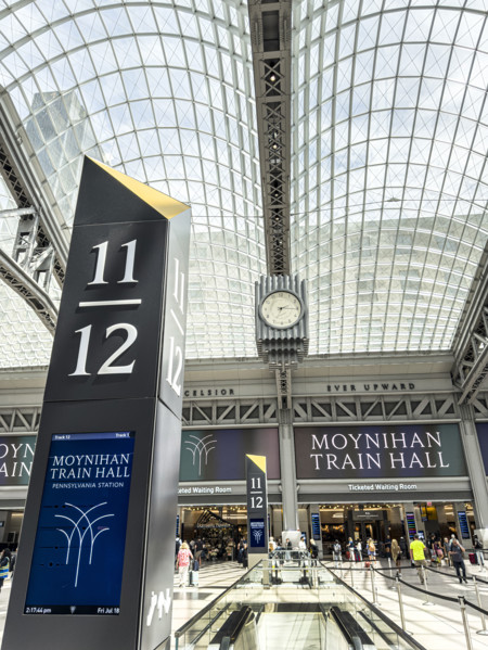 Passenger Concourse, Moynihan Train Hall, Pennsylvania Station, Manhattan, New York City, New York,