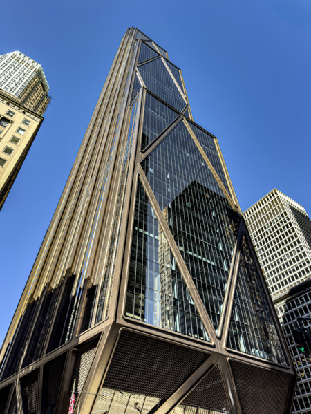 JPMorgan Chase Building, building exterior, low angle view, 270 Park Avenue, Manhattan, New York
