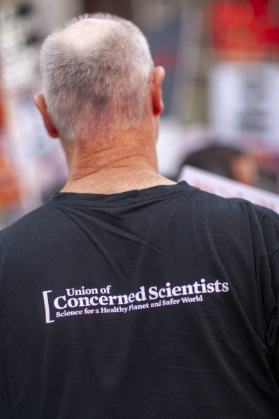 Demonstrators participating in "No Kings" Protest March, Times Square, Manhattan, New York City,