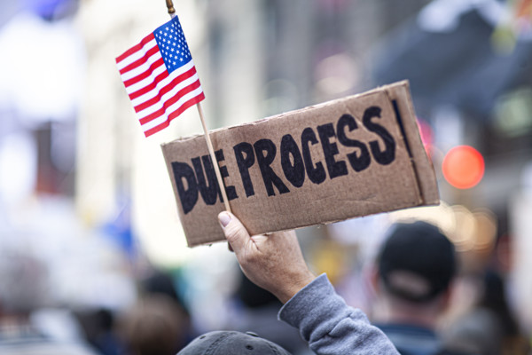 Demonstrators participating in "No Kings" Protest March, Times Square, Manhattan, New York City,