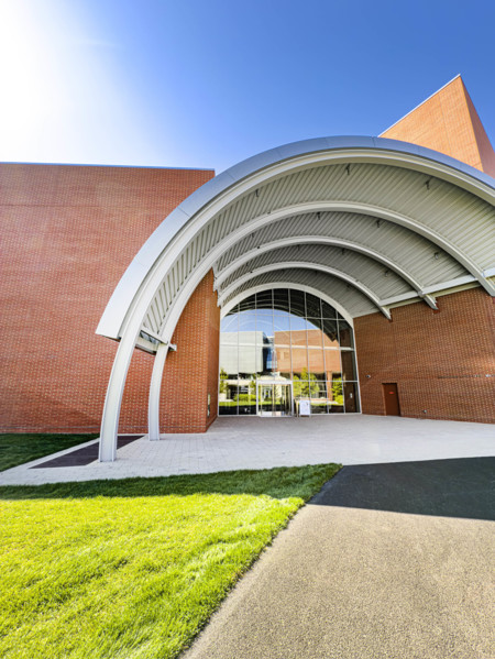 Edward and Joyce Linde Music Building, building exterior, Massachusetts Institute of Technology,