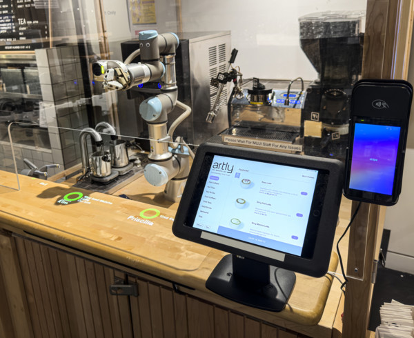 Artly Barista Bot, Muji Food Market, Chelsea Market, Ninth Avenue, Chelsea, Manhattan, New York