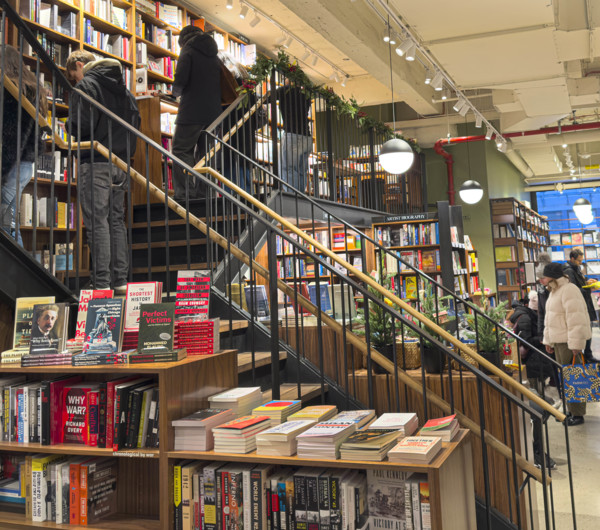 Customers in bookstore, Soho, Manhattan, New York City, New York, USA