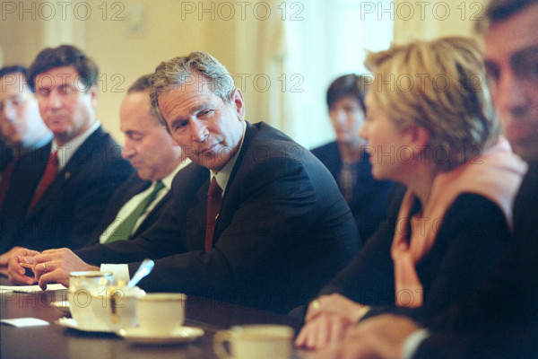 U.S. President George W. Bush meeting with members of congress from states impacted by September