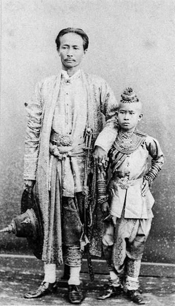 King Chulalongkorn of Siam and Prince Paribatra