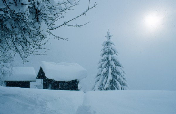 Winter landscape, Haute-Savoie