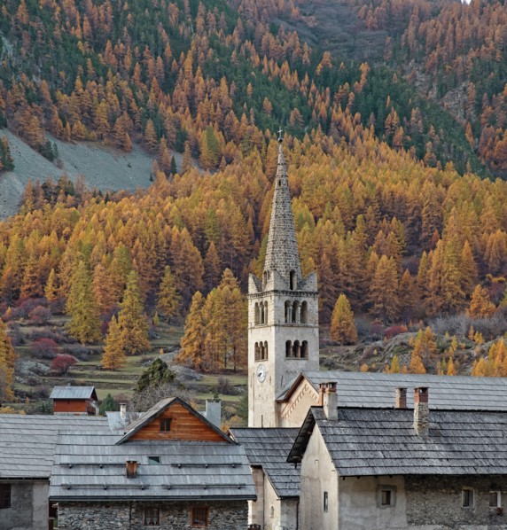 Névache en automne, Vallée de la Clarée, Hautes-Alpes