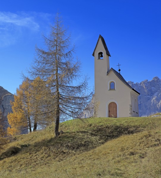 Chapelle de San Maurizio, Passo Gardena, Italie