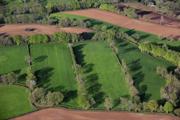 Paysage de campagne en Aveyron
