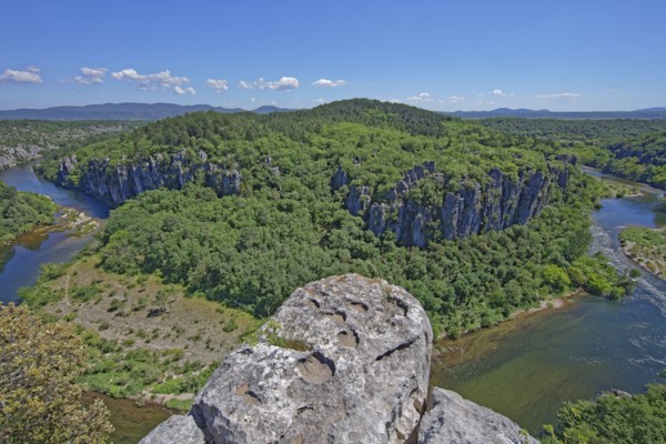 Les Vans commune, Ardèche, France