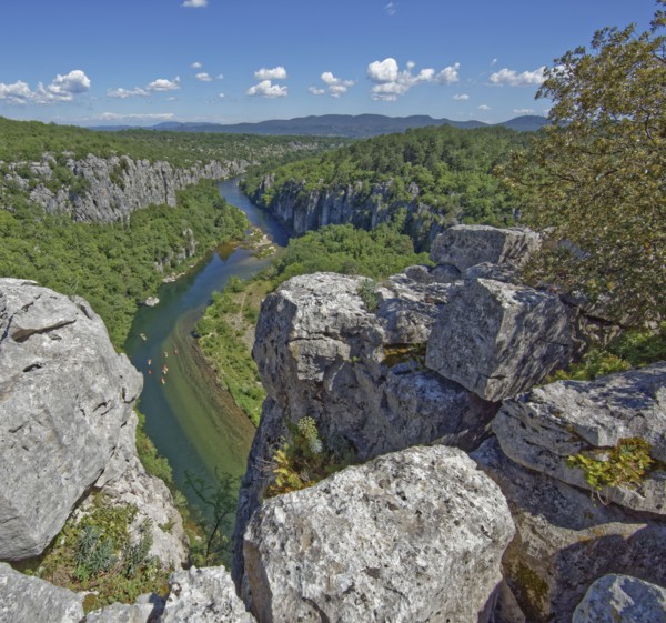 Les Vans commune, Ardèche, France