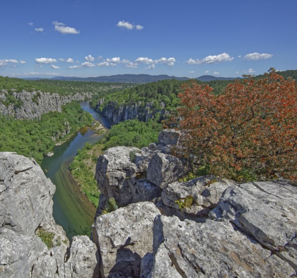 Les Vans commune, Ardèche, France