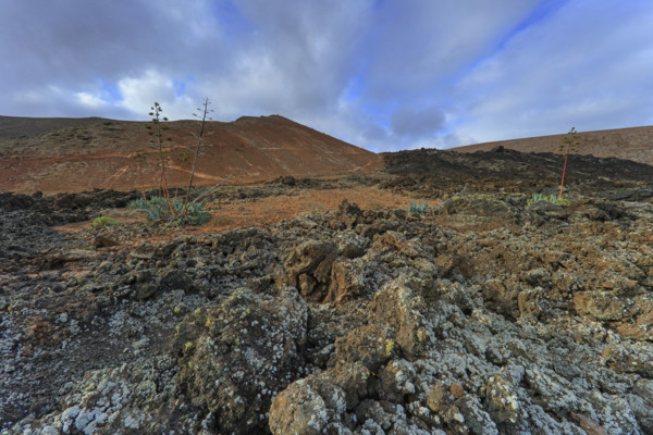 Espagne, Iles Canaries, Lanzarote, Parc Naturel des Volcans, magma, basalte volcanique , volcan