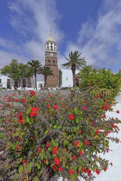 Espagne, Iles Canaries, Lanzarote, Teguise, église San Miguel, l'une des plus anciennes des