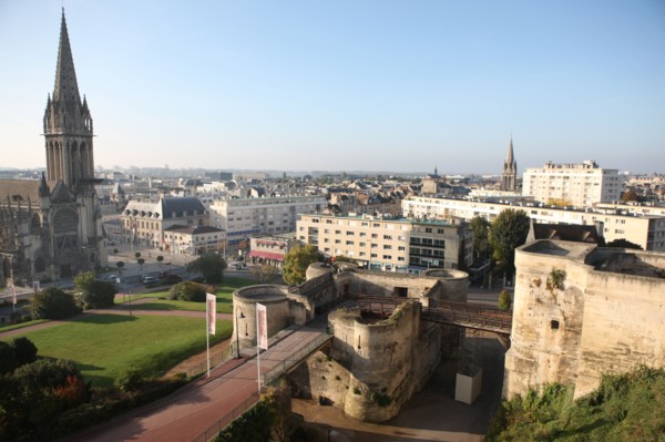 France, Normandie, calvados, caen, chateau, remparts, eglise saint pierre, centre ville,