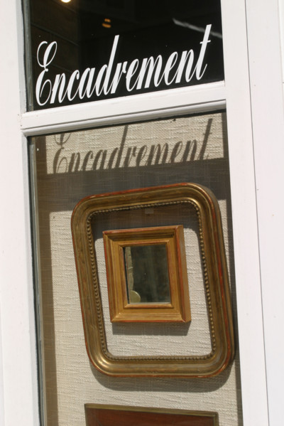 France, Normandie, calvados, Honfleur, galerie, boutique d'encadrement,