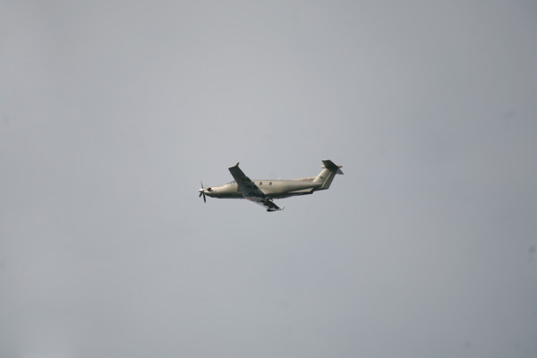 France, Normandie, calvados, touques, pays d'auge, avion en route vers l'aeroport de deauville saint gatien