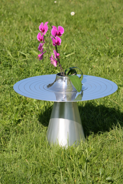 France, Normandie, Manche, villedieu les poeles, creation, design, table basse en aluminium realisee a l'atelier du cuivre